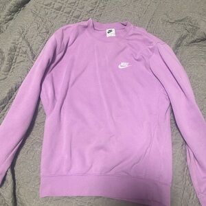 purple nike crewneck sweatshirt